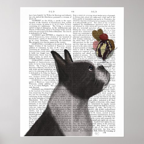 Boston Terrier Ice Cream Poster