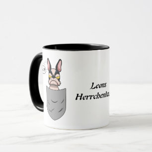 Boston Terrier in chest pocket Mug
