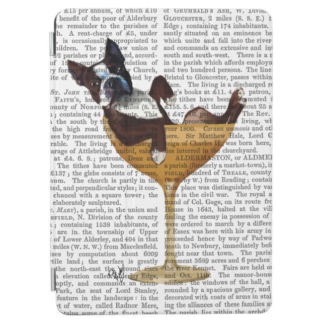 Boston Terrier in Cocktail Glass 2 iPad Air Cover (Front)