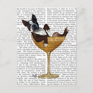 Boston Terrier in Cocktail Glass 2 Postcard