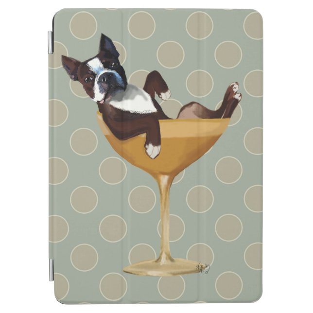 Boston Terrier in Cocktail Glass iPad Air Cover (Front)