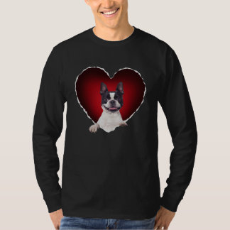 Boston Terrier in Heart Boston Terrier dog T-Shirt