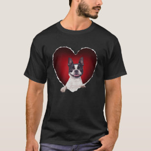 Boston Terrier in Heart Boston Terrier dog T-Shirt