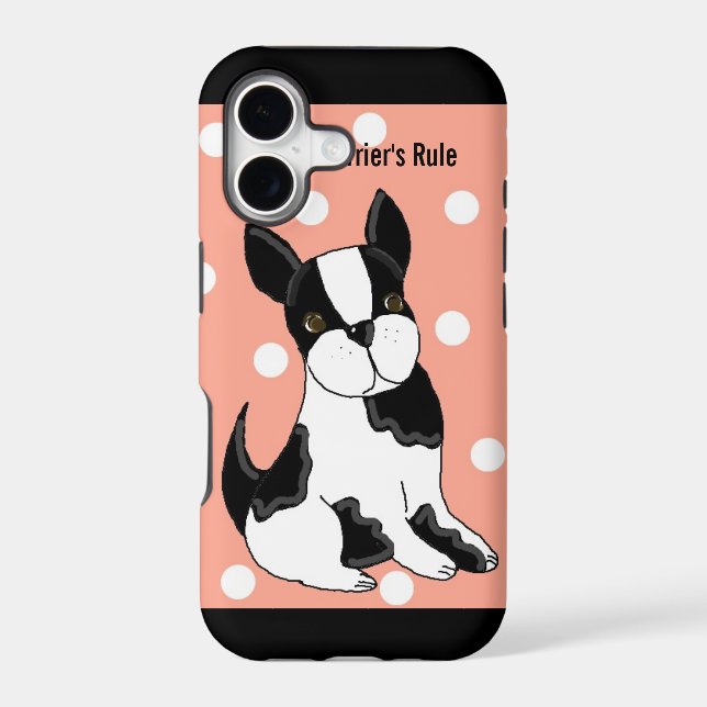Boston Terrier Iphone Case (Back)