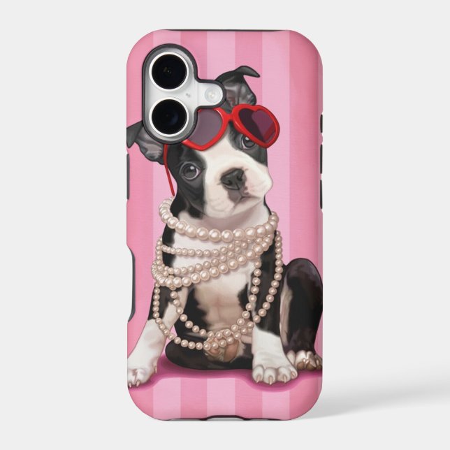 Boston Terrier Iphone Case (Back)