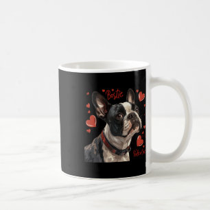 Boston Terrier Is My Valentine Cute Pet Dog Owner Coffee Mug