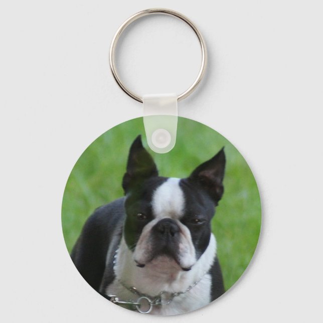 Boston Terrier keychain (Front)