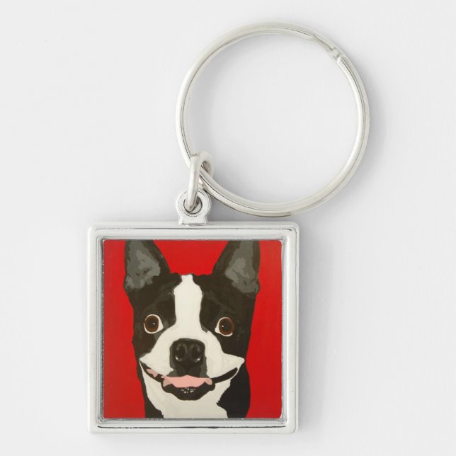 Boston Terrier Keychain (Front)