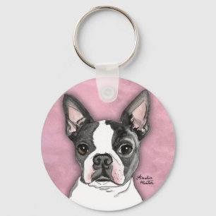 Boston Terrier Keychain