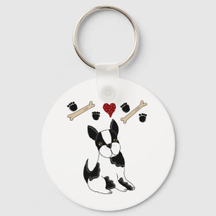 Boston Terrier Keychain