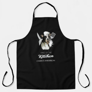 Boston Terrier King of the Kitchen Cooking Dog Apron