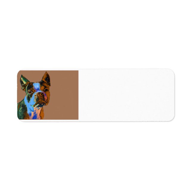 Boston Terrier Label (Front)