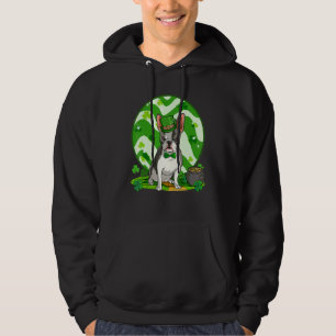 Boston Terrier Leprechaun Dog St Patricks Day Luc Hoodie