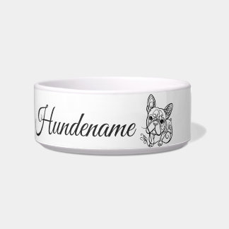 Boston Terrier Line Art personalized bowl