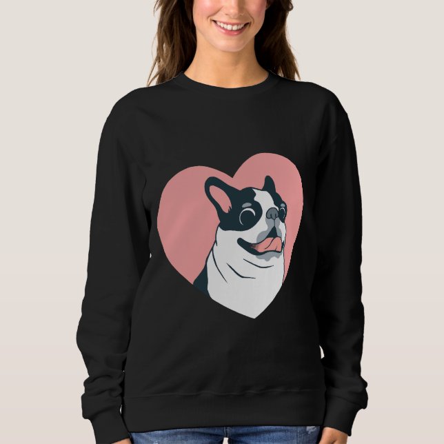 Boston Terrier Love 168 Sweatshirt (Front)