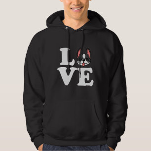 Boston Terrier Love Dog Apparel Hoodie