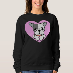 Boston Terrier Love Heart Sweatshirt