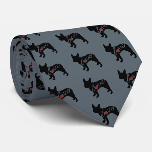 Boston Terrier Love Tie