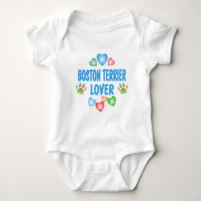 BOSTON TERRIER LOVER BABY BODYSUIT (Front)