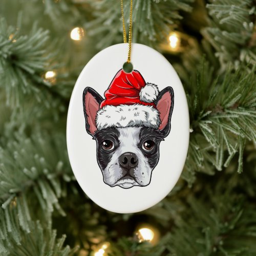 Boston Terrier Lover Ornament  Christmas Tree Dc