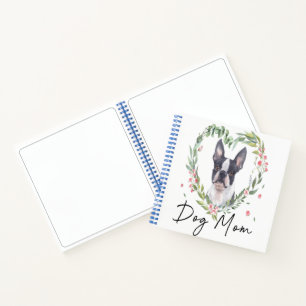 Boston Terrier Lover School Planner Cute Notebook