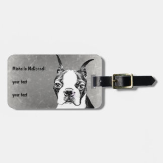 Boston Terrier Luggage Tag