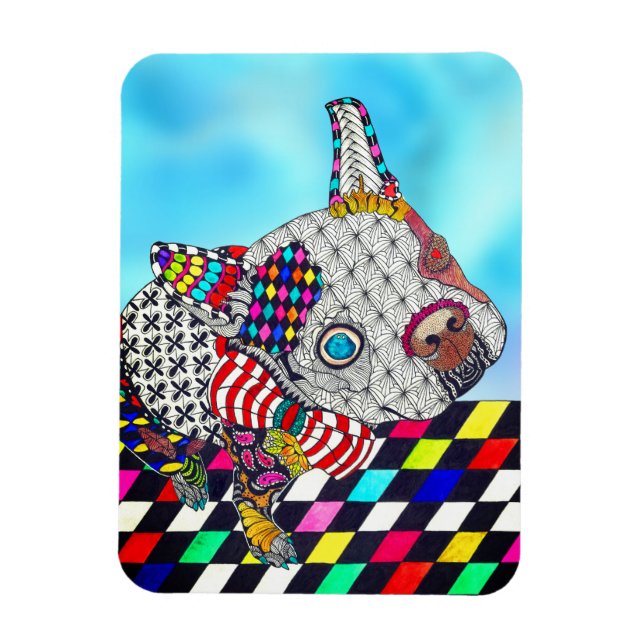 Boston Terrier Magnet 3"x4" (Vertical)