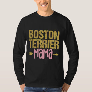 Boston Terrier Mama Dog  Fitted T-Shirt