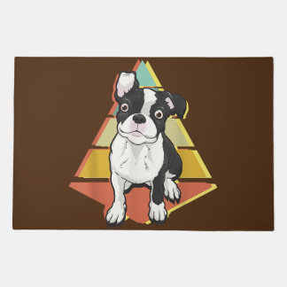 Boston Terrier mom, Boston Terrier dad, dog lover Doormat