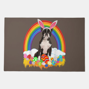 Boston Terrier mom, Boston Terrier dad, dog lover Doormat