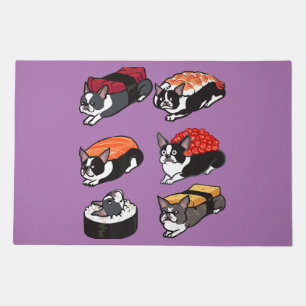 Boston Terrier mom, Boston Terrier dad, dog lover Doormat