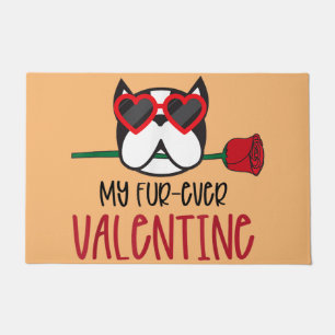 Boston Terrier mom, Boston Terrier dad, dog lover Doormat