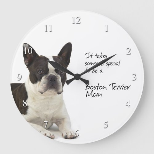 Boston Terrier Mom Clock