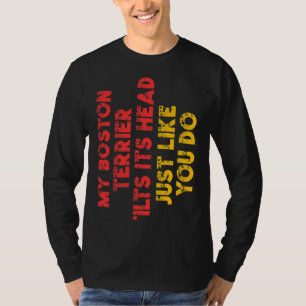Boston Terrier Mom Dad Funny Dog Owner T-Shirt