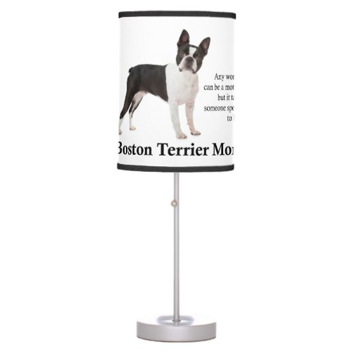 Boston Terrier Mom Lamp