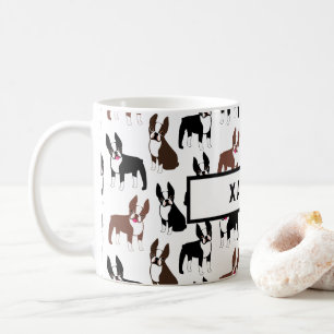 Boston Terrier Mom or Dad Name Coffee Mug