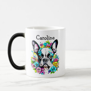 Boston Terrier Mom Personalized Color Morph Mug
