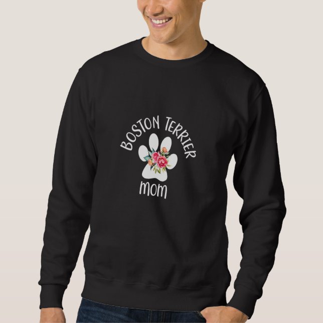 Boston Terrier Mom Sweatshirt (Front)
