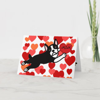 Boston Terrier Mother's Day Card