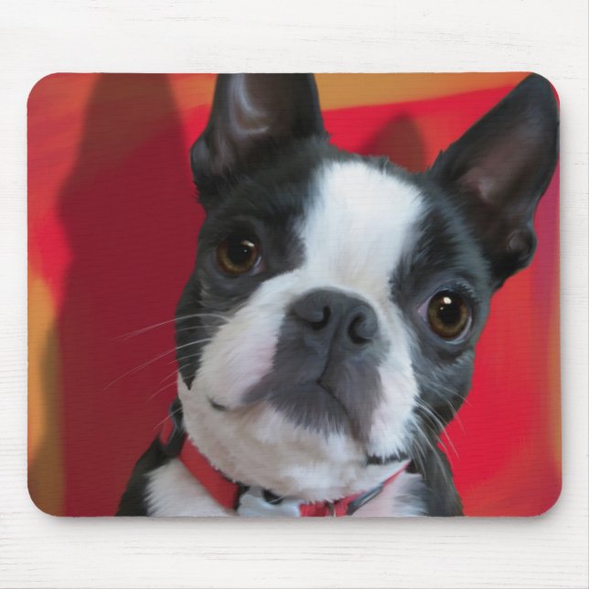 Boston Terrier Mousepad (Front)