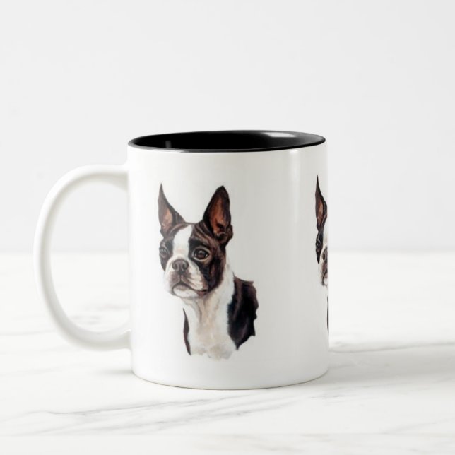Boston Terrier Mug (Left)