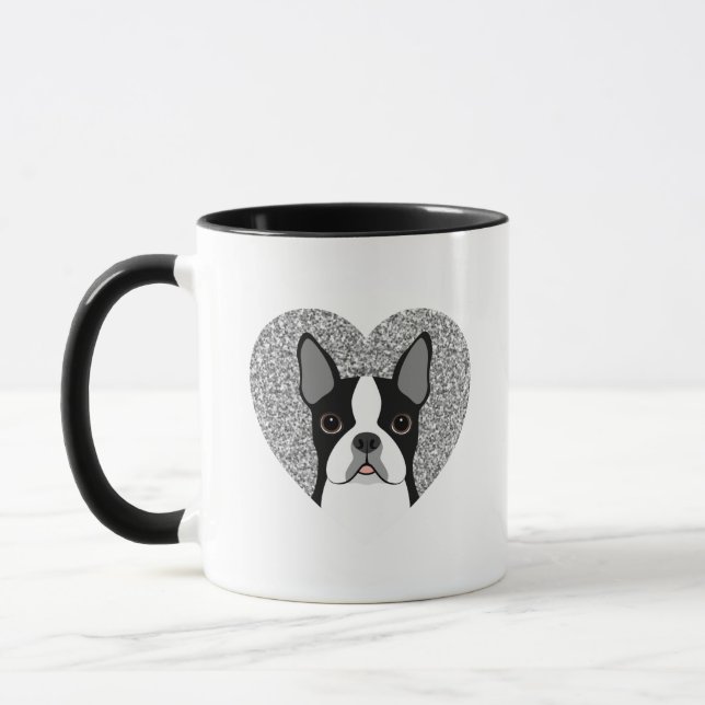 Boston Terrier Mugs (Left)