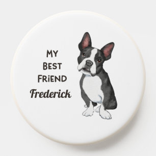 Boston Terrier My Best Friend Custom Name PopSocket