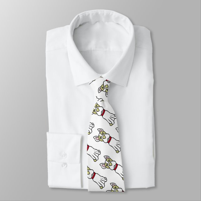Boston Terrier Neck Tie (Tied)