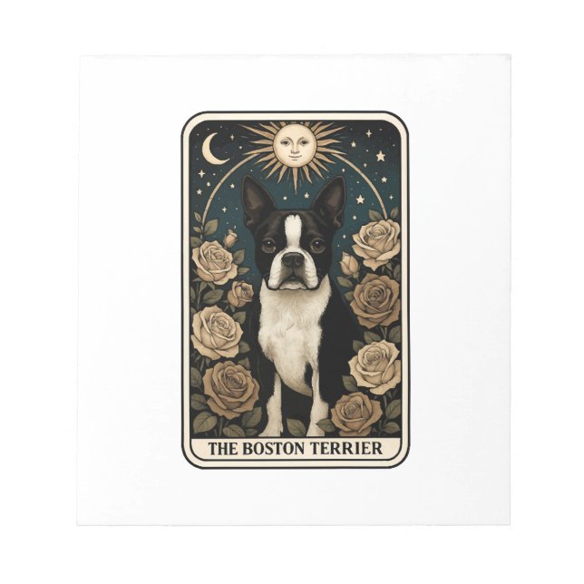 Boston Terrier Notepad (Front)