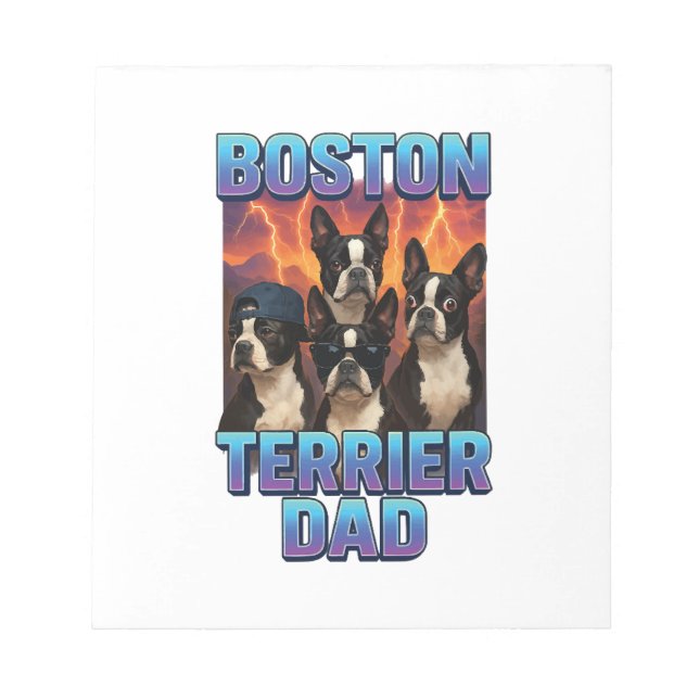Boston Terrier Notepad (Front)