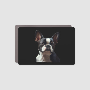 Boston Terrier - Oil Paint Classic T-Shirt Car Magnet