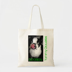 BOSTON TERRIER Organic Grocery Bag