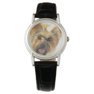 Boston Terrier Original Art Watch
