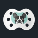Boston Terrier Pacifier<br><div class="desc">Cute Boston Terrier print.</div>
